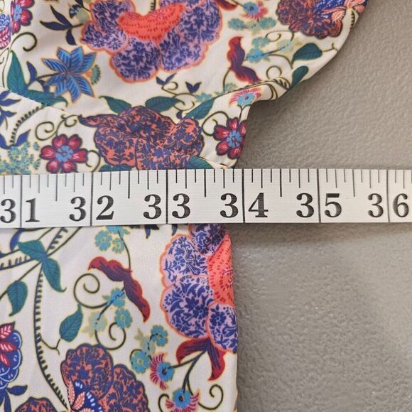 Summersalt Womens Plus Size 2XL The Cinched Waist Caftan Dress in Vintage Floral - Picture 9 of 14